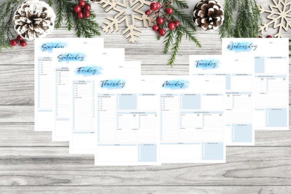 Download Printable Daily Planner Colorfull Digita - Printable daily planner Collection
