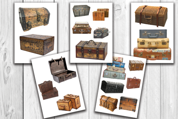 Download Fussy Cut Suitcases - Premium Resources