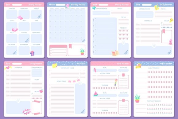 Download Cute Planner Templates - Premium Resources