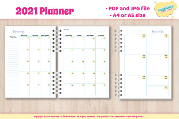 Download 2021 Monthly Planner ,2021 Planner, Prin - 2021 monthly planner Collection