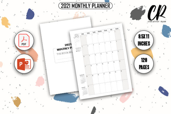 Download 2021 Monthly Planner - KDP Interior - 2021 monthly planner Collection
