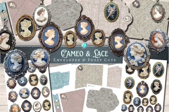 Download Cameo and Lace Envelopes and Fussy Cuts - Fussy cut Collection